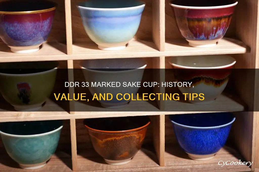 sake cup marked ddr 33