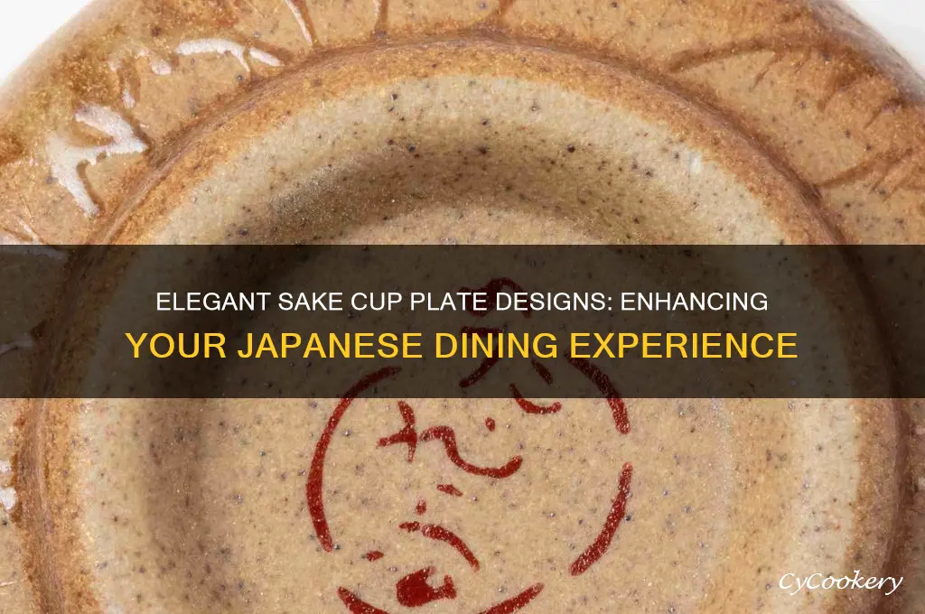 sake cup plate