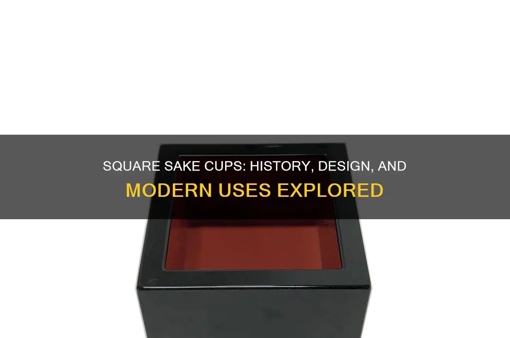 sake cup square