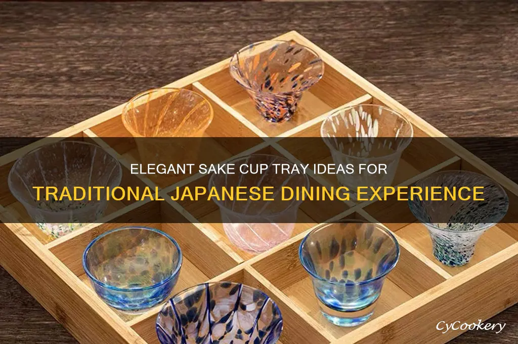 sake cup tray
