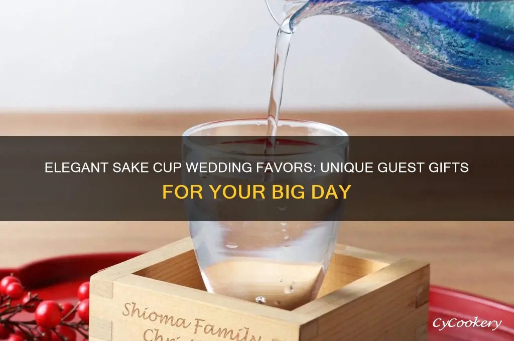 sake cup wedding favors