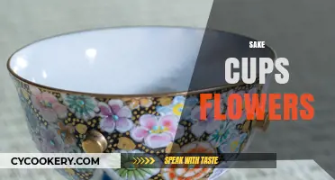 Elegant Sake Cups Transformed into Stunning Floral Arrangements