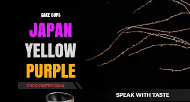 Elegant Japanese Sake Cups: Yellow & Purple Designs Unveiled