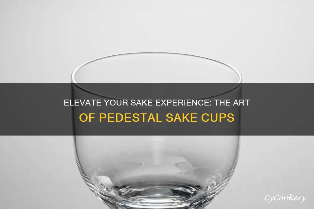 sake cups pedestal