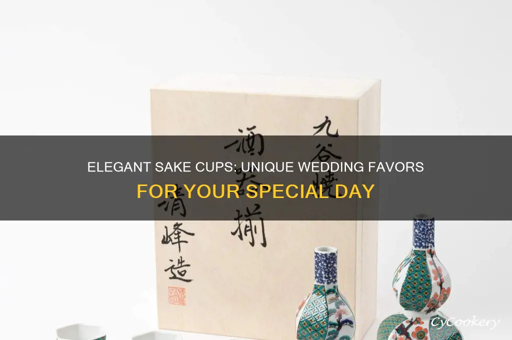 sake cups wedding favos