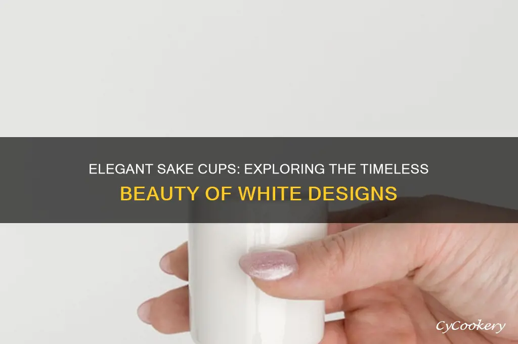 sake cups white