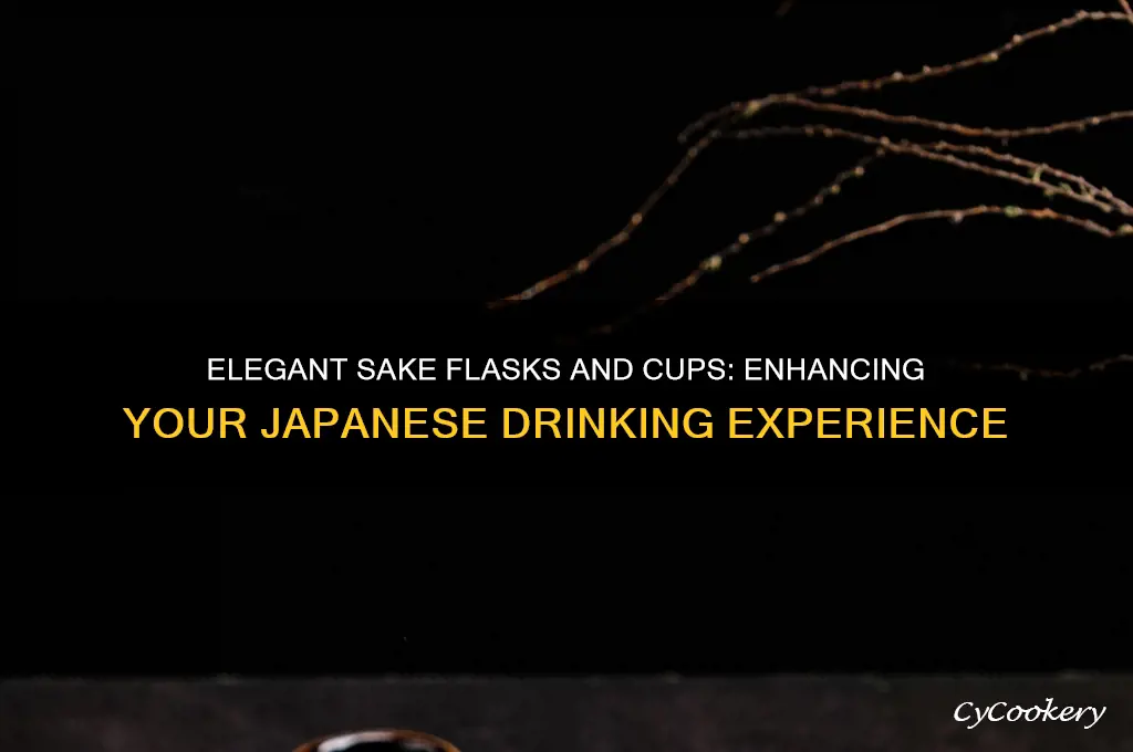 sake flask and cups