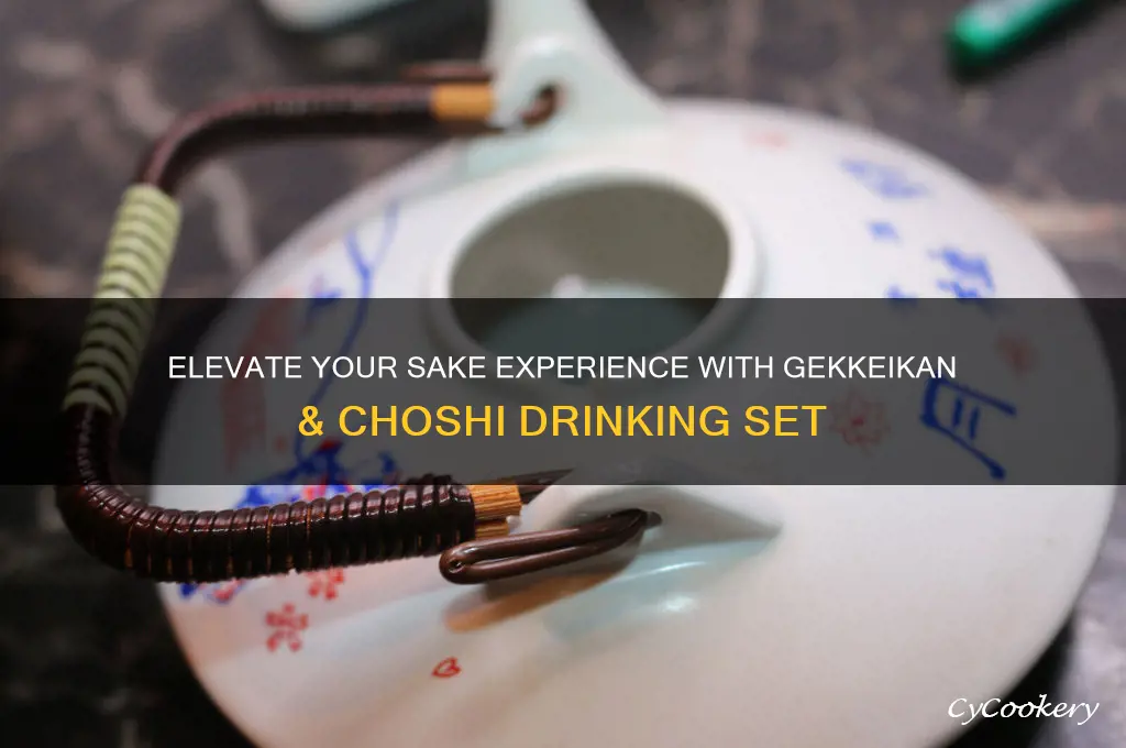 sake gekkeikan drinking set choshi