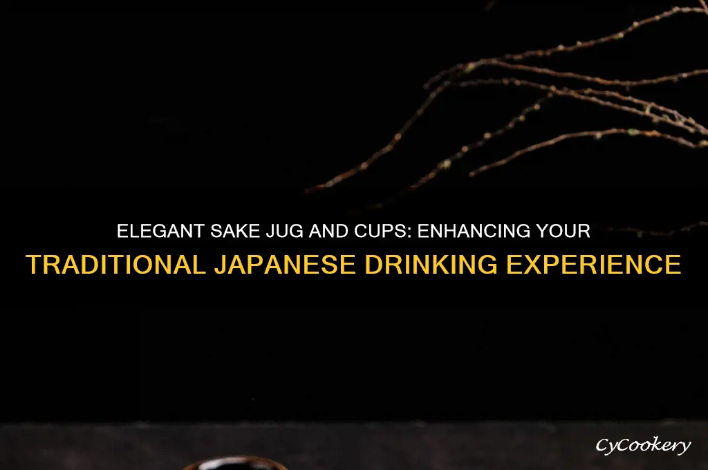 sake jug and cups