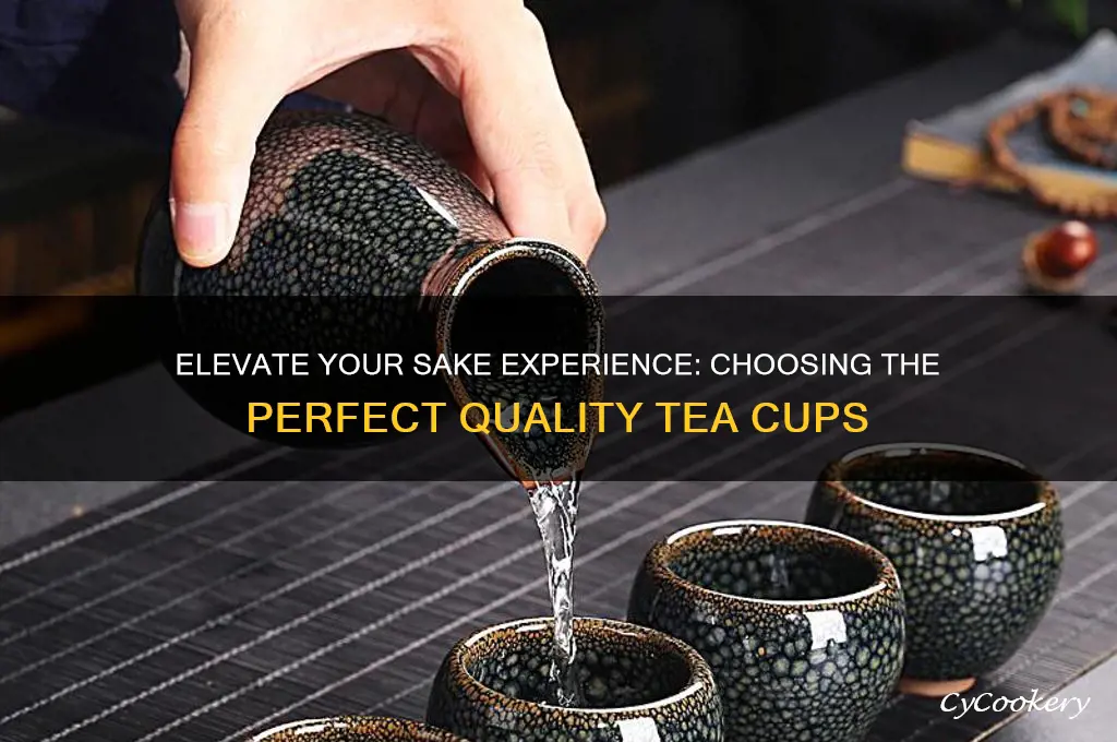 sake quality tea cups
