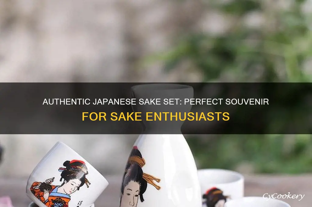 sake set made in japan tourist souvenir