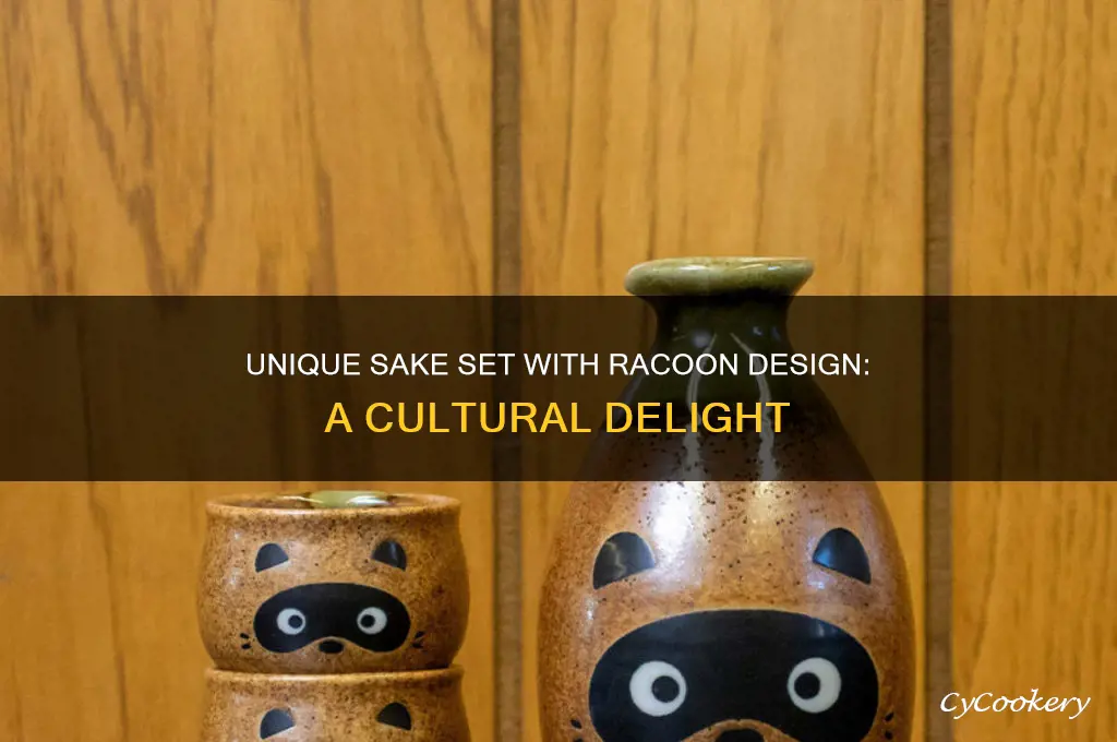 sake set racoon