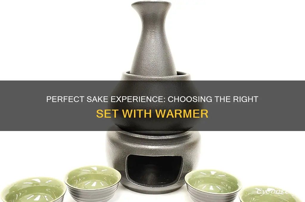 sake set with warmer