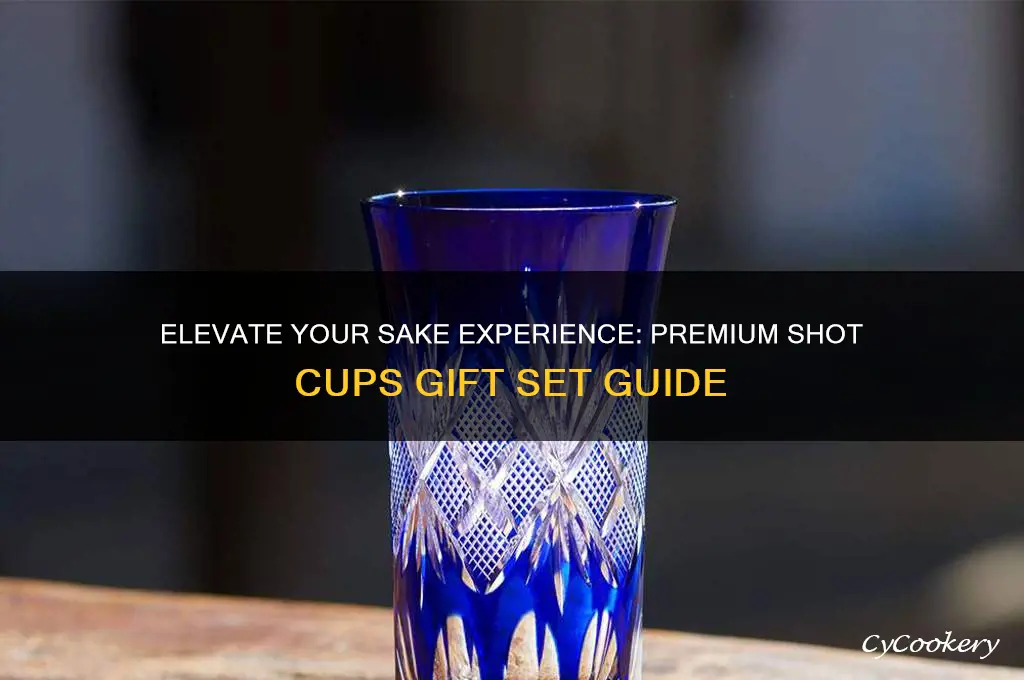 sake shots cups gift set