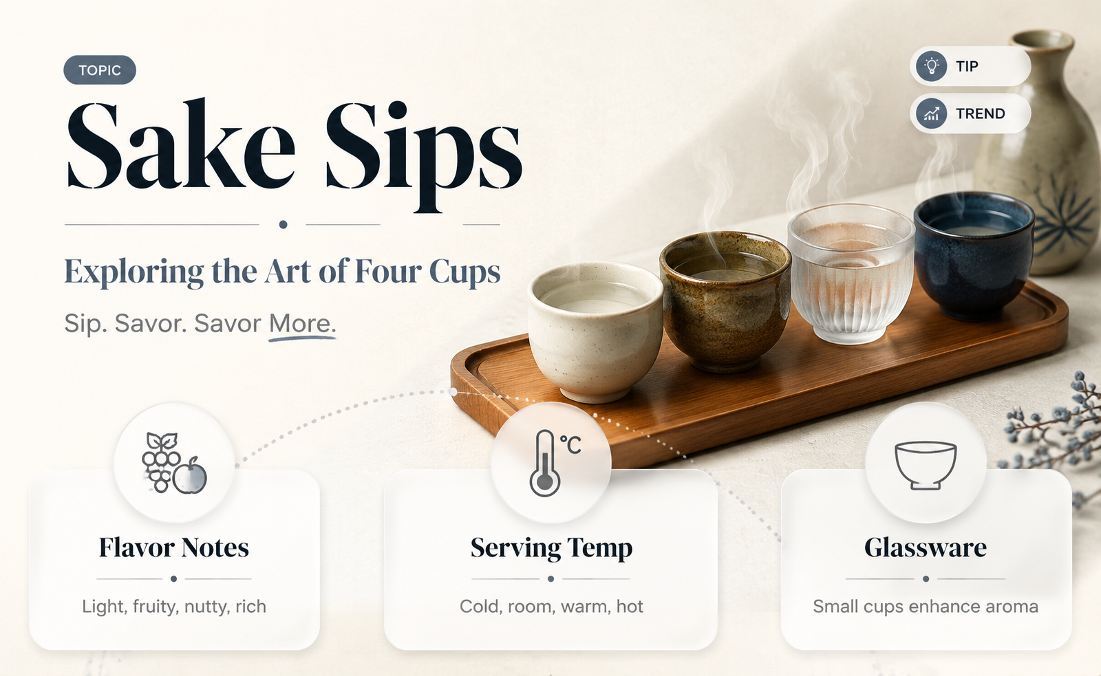 4 cups of sake