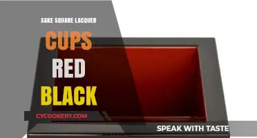 Elegant Sake Square Lacquer Cups: Red & Black Traditions Unveiled