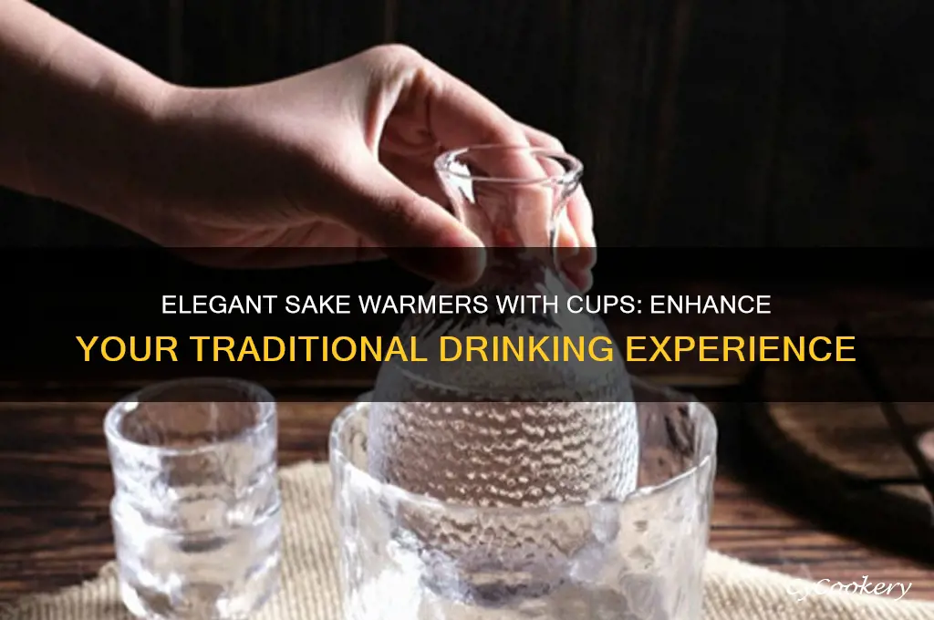 sake warmer with cups