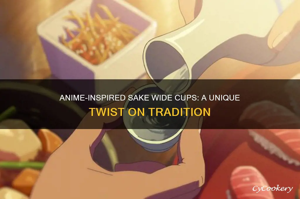sake wide cups from anime
