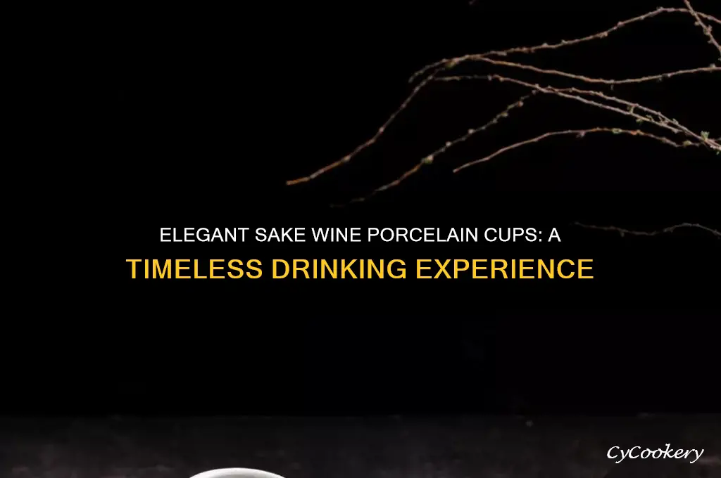sake wine porcelain cups