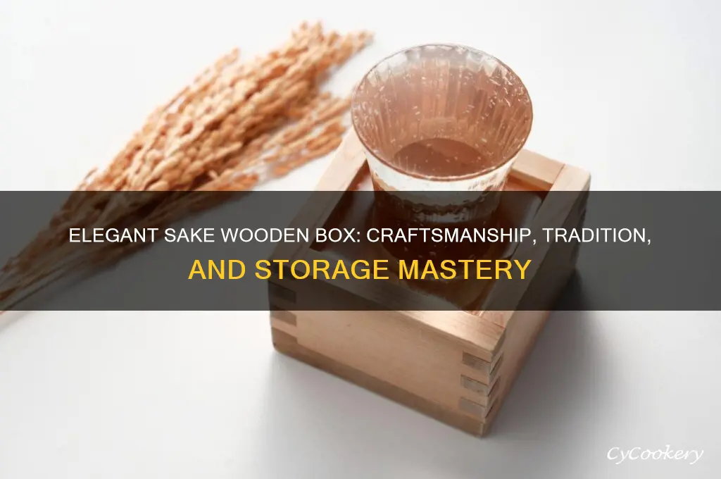 sake wooden box