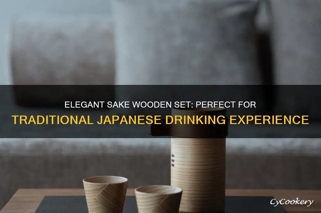 sake wooden set