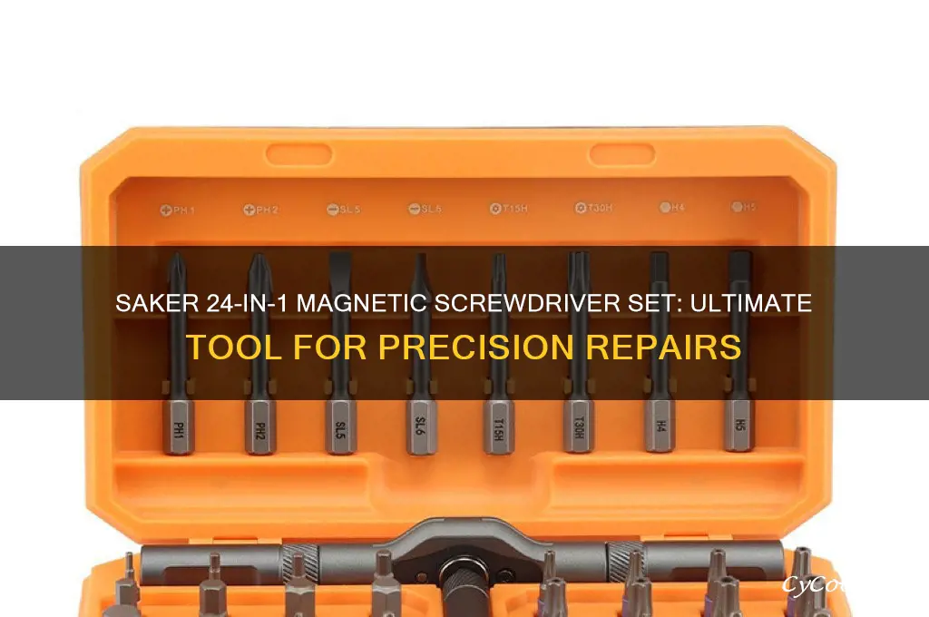 saker 24 in 1 magnetic screwdriver set