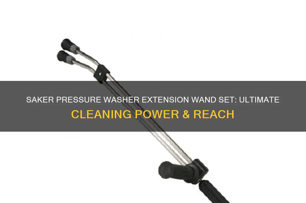 saker pressure washer extension wand set