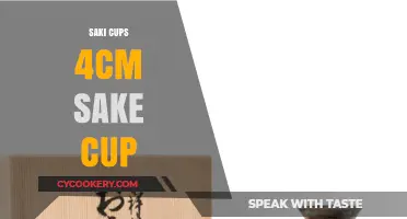 Elegant 4cm Saki Cups: Perfect Sake Serving Experience