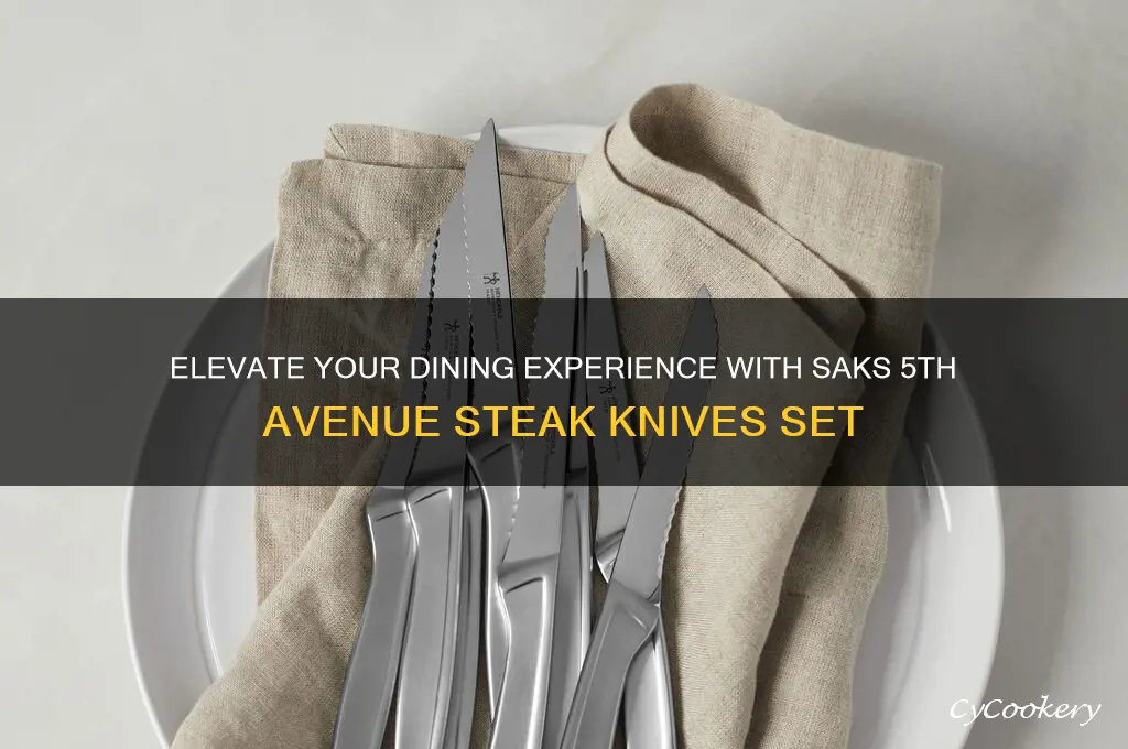 saks 5th avenue steak knives set of 8