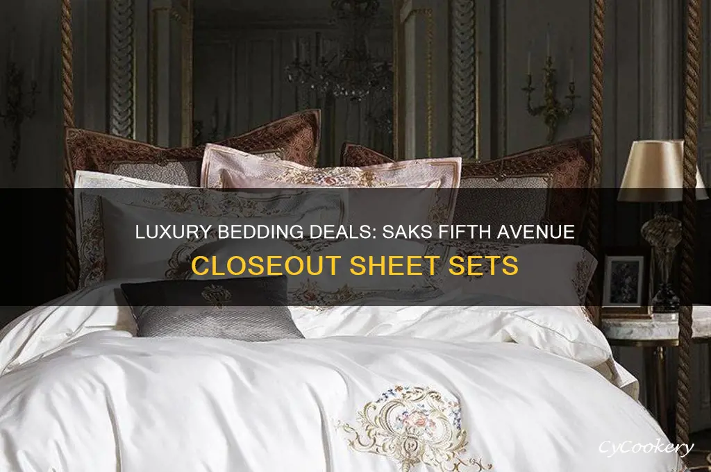 saks fifth avenue closeout sheet sets