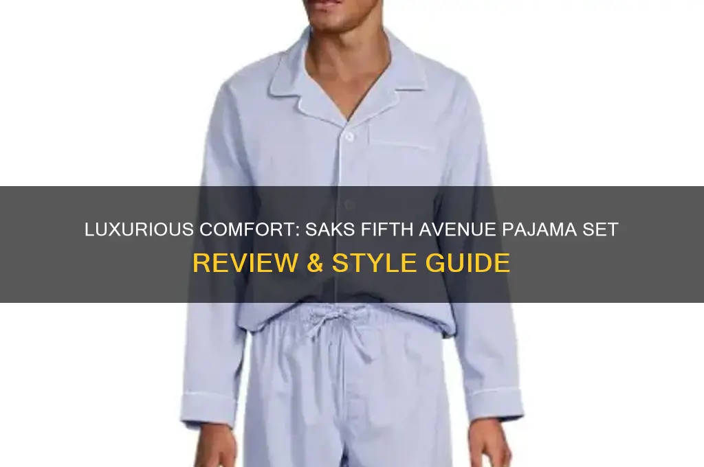 saks fifth avenue pajama set