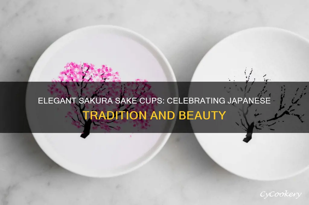 sakura sake cups