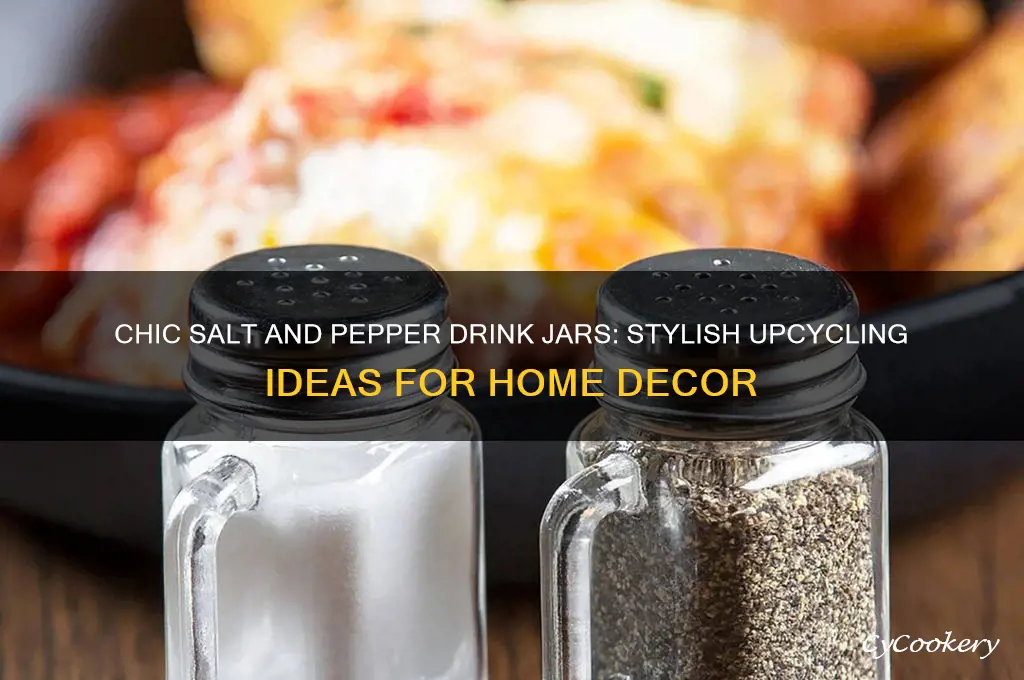 salt and pepper drink jars