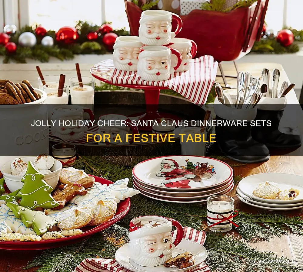 santa claus dinnerware sets