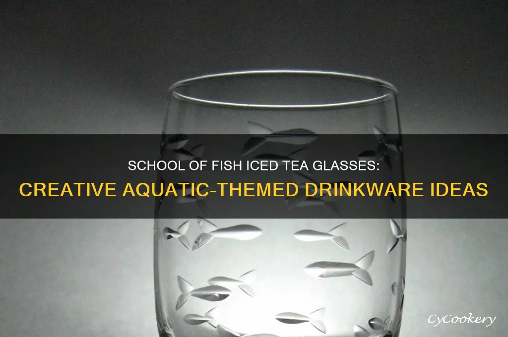school of fish iced tea glasses