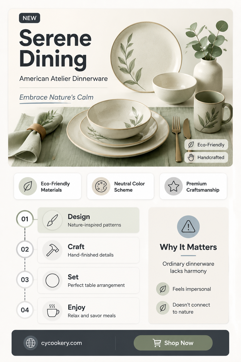 american atelier serene 16 piece dinnerware set green