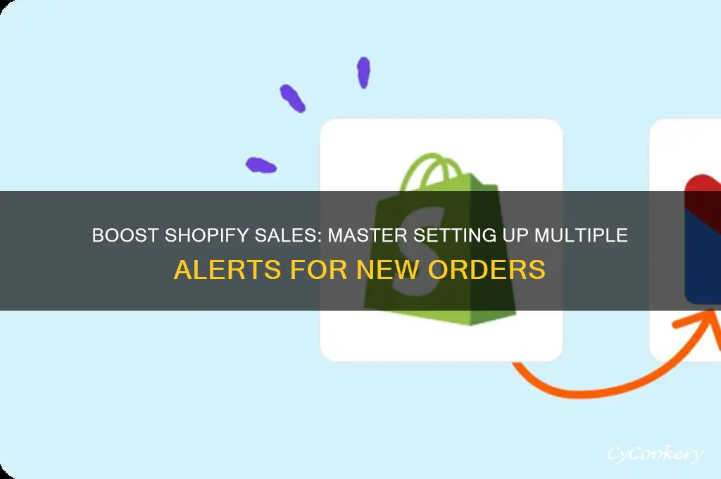 set up multiple alerts ahopify new sake