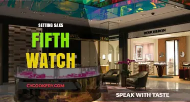 Mastering the Art of Setting Your Saks Fifth Avenue Watch