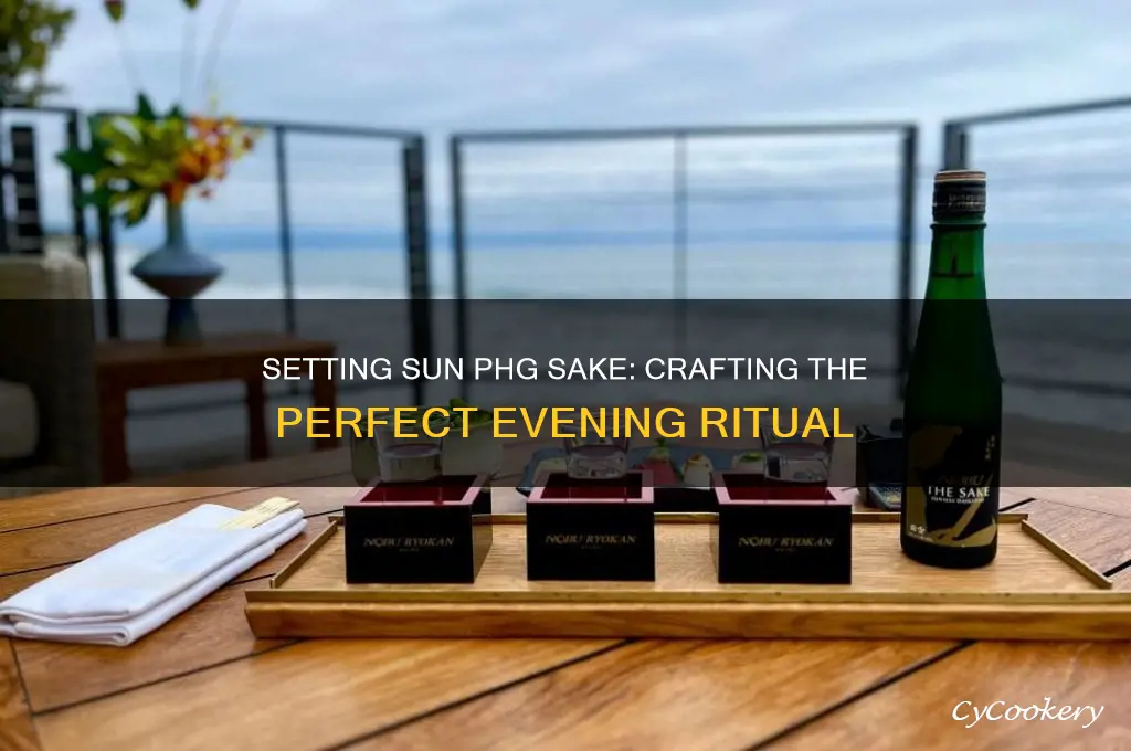 setting sun phg sake