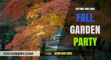 Autumn Sake Garden Party: Celebrating the Setting Sun's Golden Glow