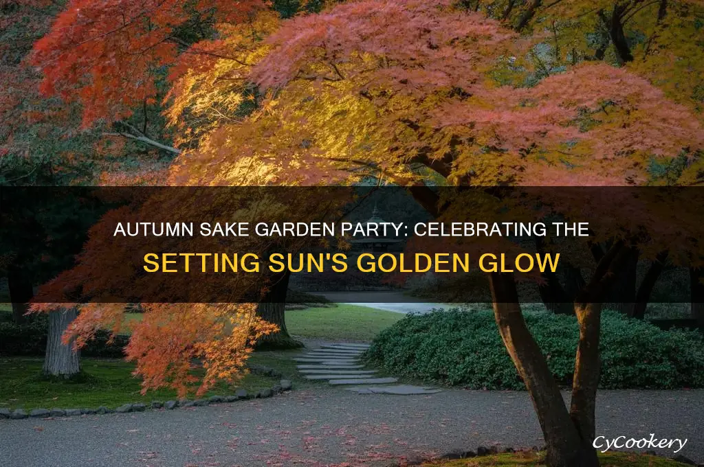 setting sun sake fall garden party
