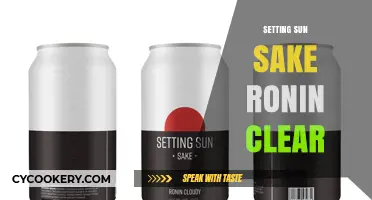 Setting Sun Sake: Ronin's Clear Path to Serenity and Reflection