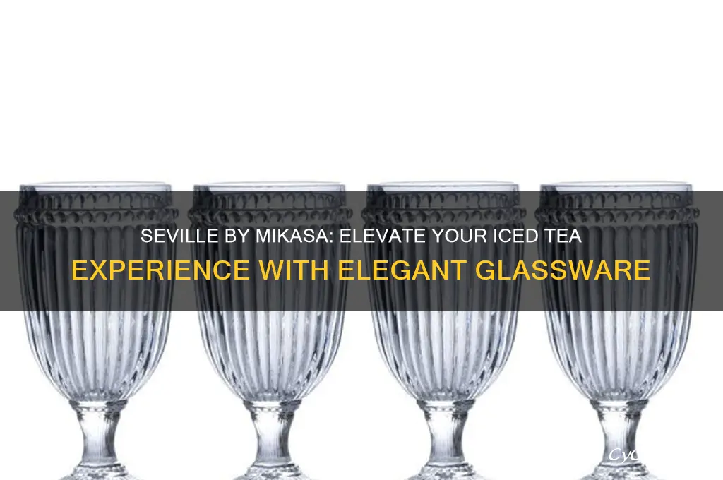 seville by mikasa iced tea glass