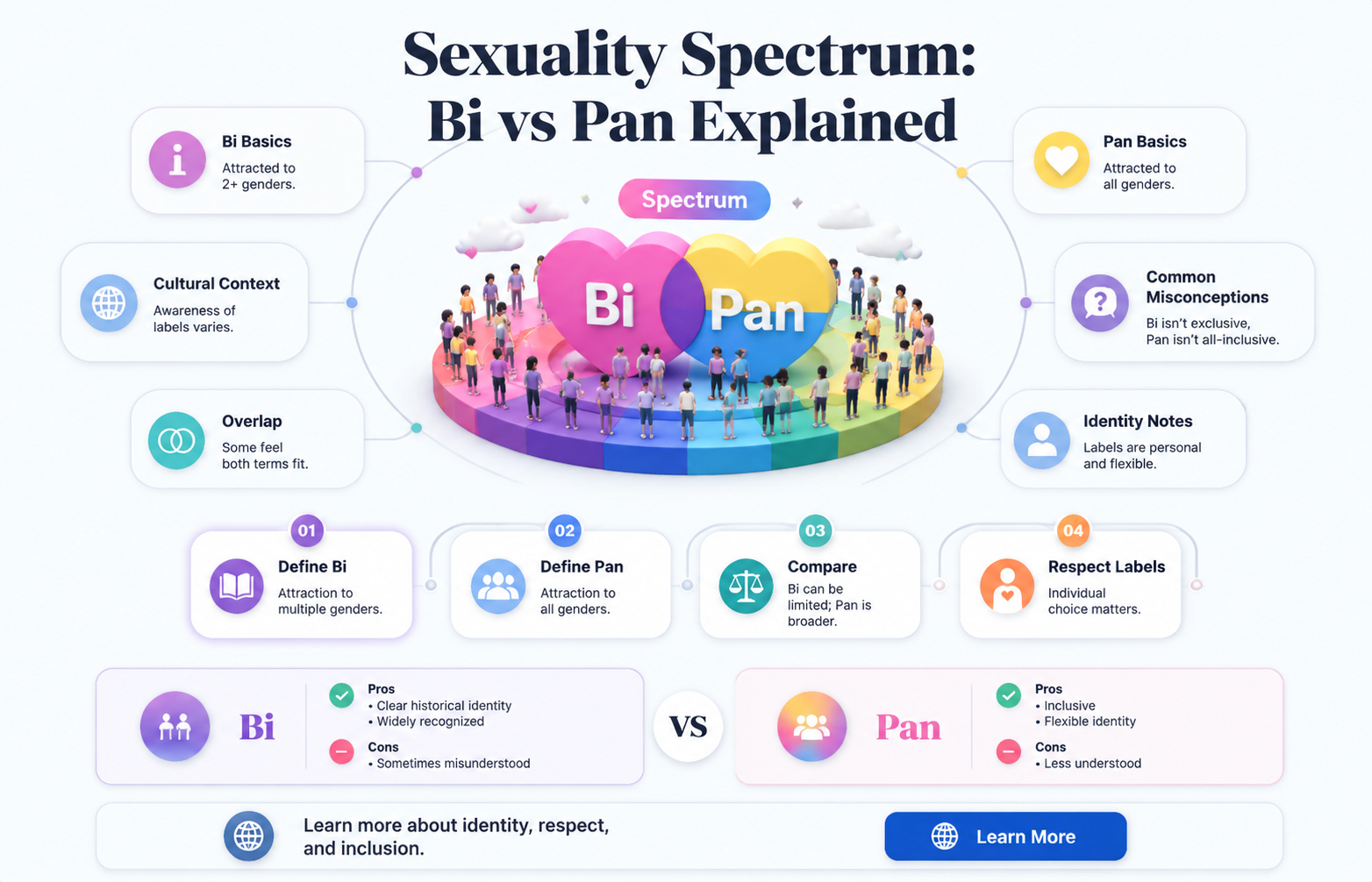 are bi and pan different