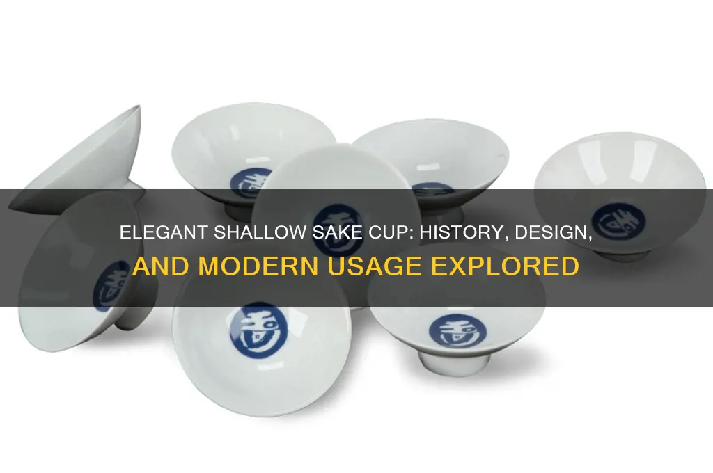 shallow sake cup