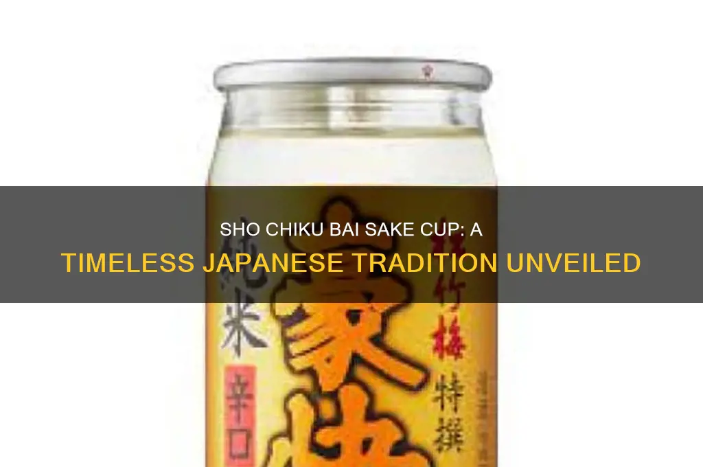 sho chiku bai sake cup