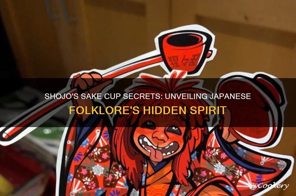 shojo under a sake cup