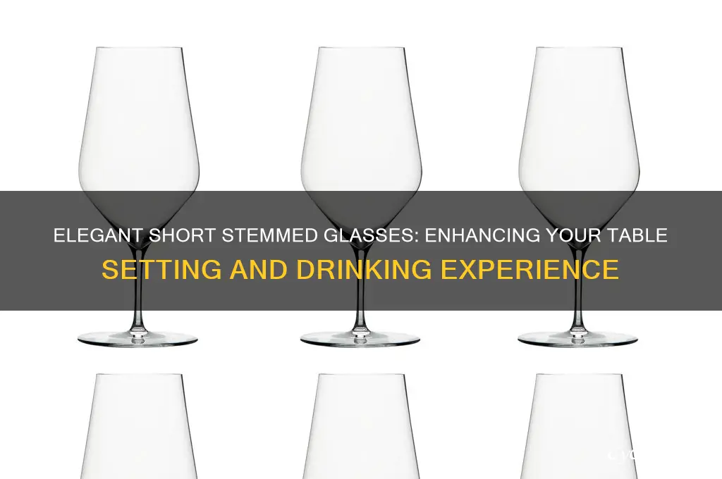 short stemmed glasses