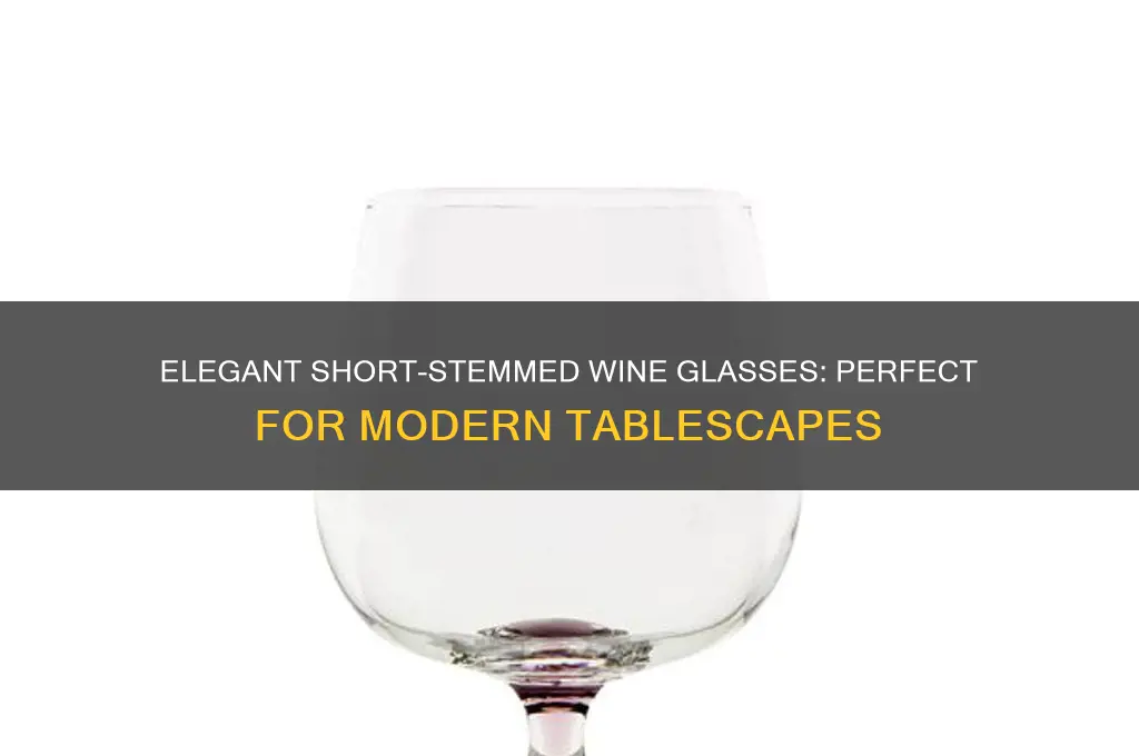 short stemmed wine glasses