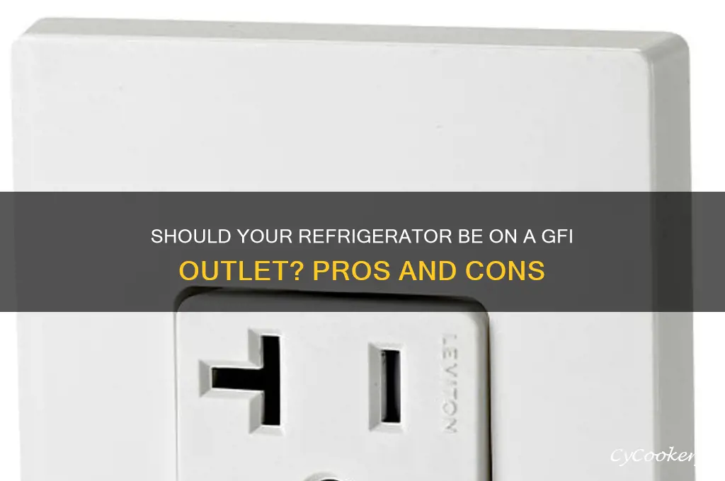 should a refrigerator be on a gfi